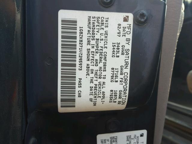 1G8ZK8271VZ295973 - 1997 SATURN SW2 GREEN photo 10