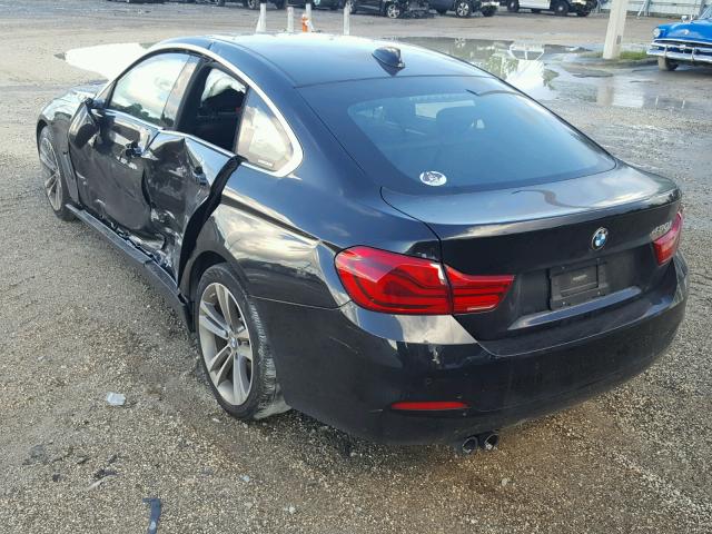 WBA4J1C55JBA30113 - 2018 BMW 430I GRAN BLACK photo 3