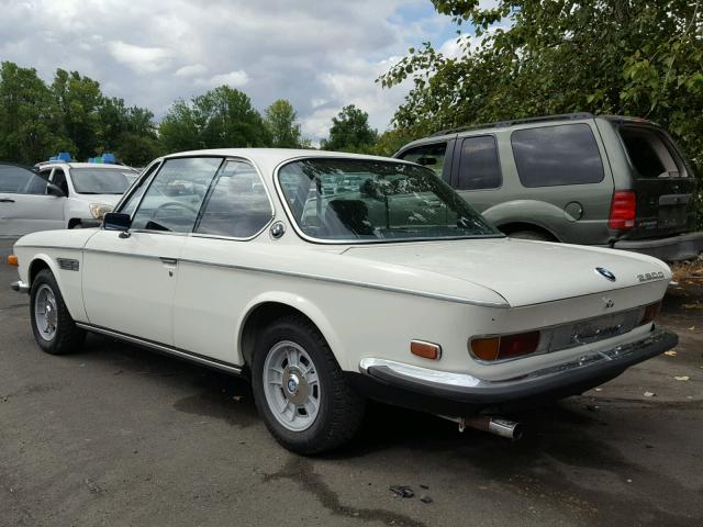 2203598 - 1970 BMW 2800CS WHITE photo 3