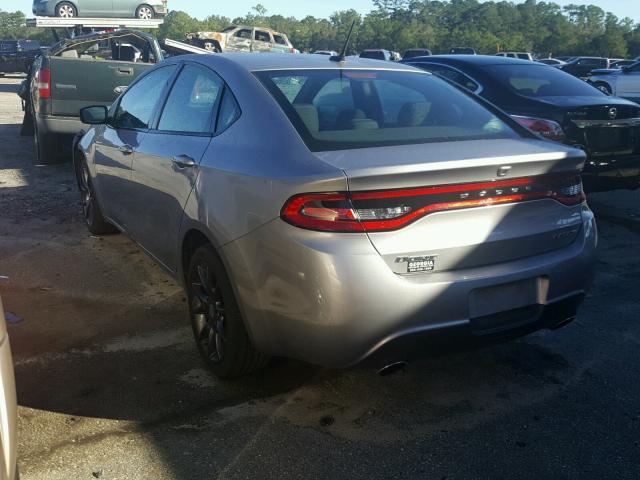 1C3CDFBB4GD564759 - 2016 DODGE DART SXT SILVER photo 3