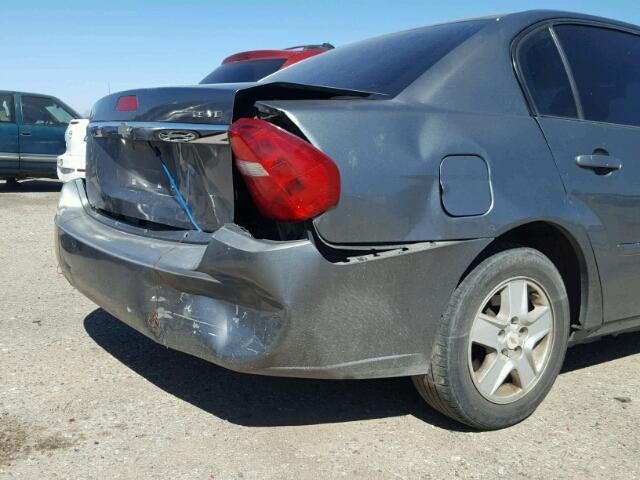 1G1ZT52814F114051 - 2004 CHEVROLET MALIBU LS CHARCOAL photo 9