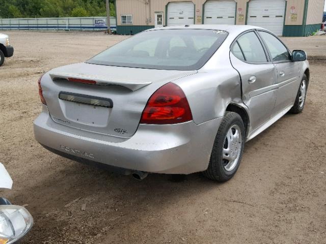 2G2WP552X81154507 - 2008 PONTIAC GRAND PRIX SILVER photo 4