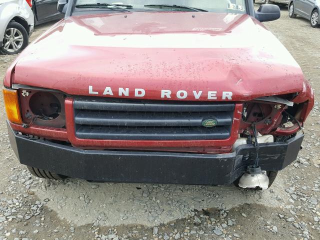 SALTY1247XA230563 - 1999 LAND ROVER DISCOVERY BURGUNDY photo 7