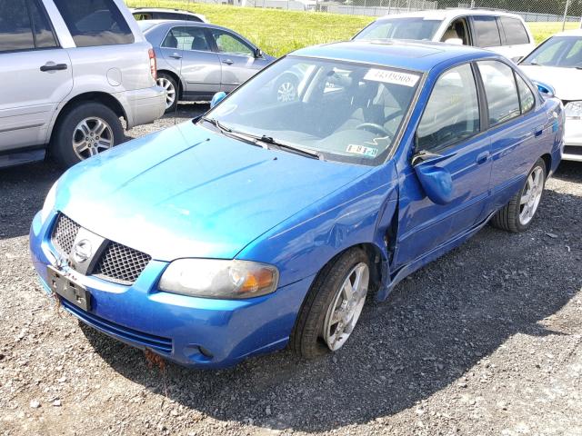 3N1AB51A06L504338 - 2006 NISSAN SENTRA SE- BLUE photo 2