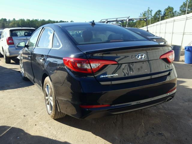 5NPE24AF9GH313393 - 2016 HYUNDAI SONATA SE BLACK photo 3