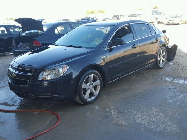 1G1ZF57569F116293 - 2009 CHEVROLET MALIBU HYB BLACK photo 2