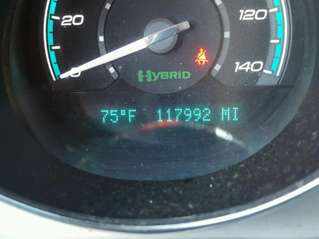 1G1ZF57569F116293 - 2009 CHEVROLET MALIBU HYB BLACK photo 8