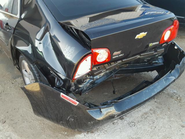 1G1ZF57569F116293 - 2009 CHEVROLET MALIBU HYB BLACK photo 9