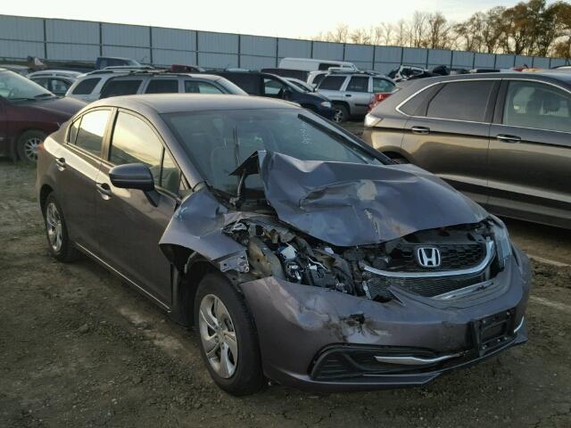 2HGFB2F50FH542577 - 2015 HONDA CIVIC LX GRAY photo 1