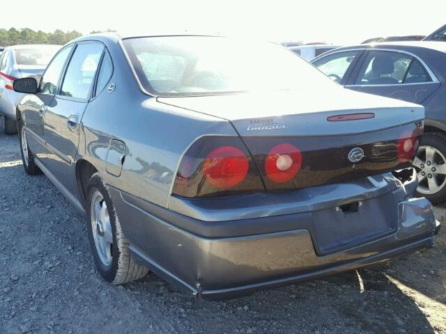 2G1WF52E649238499 - 2004 CHEVROLET IMPALA GRAY photo 3