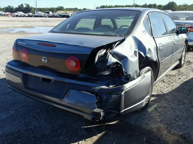 2G1WF52E649238499 - 2004 CHEVROLET IMPALA GRAY photo 4