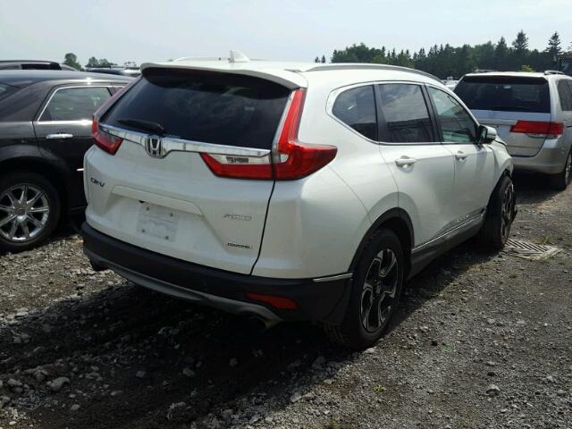 2HKRW2H90JH118039 - 2018 HONDA CR-V TOURI WHITE photo 4