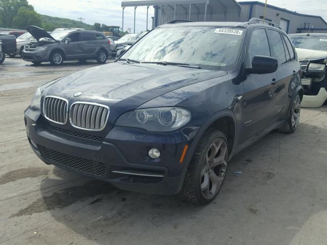 5UXFE83539L308498 - 2009 BMW X5 XDRIVE4 BLUE photo 2