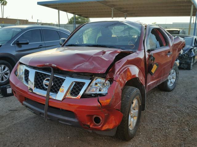 1N6AD0CW2CC409805 - 2012 NISSAN FRONTIER S RED photo 2
