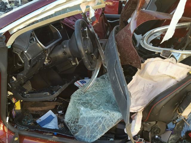 5YJSA1DP0CFS01048 - 2012 TESLA MODEL S BURGUNDY photo 5