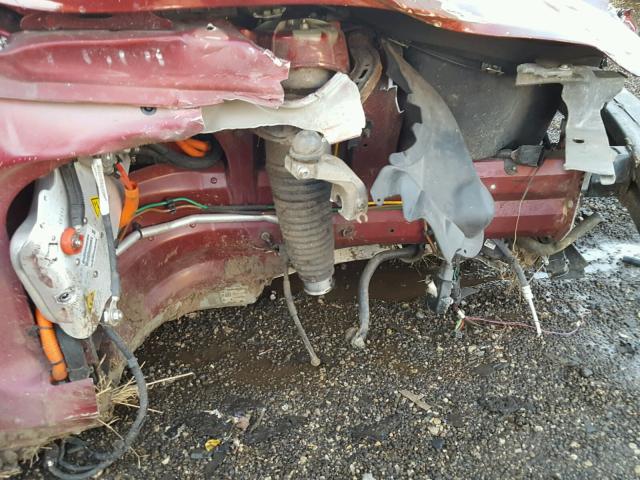 5YJSA1DP0CFS01048 - 2012 TESLA MODEL S BURGUNDY photo 9