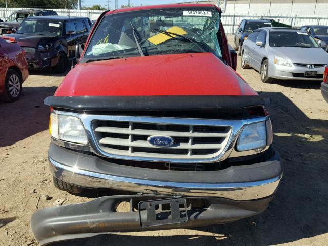 1FTRF17233NA62695 - 2003 FORD F150 RED photo 9