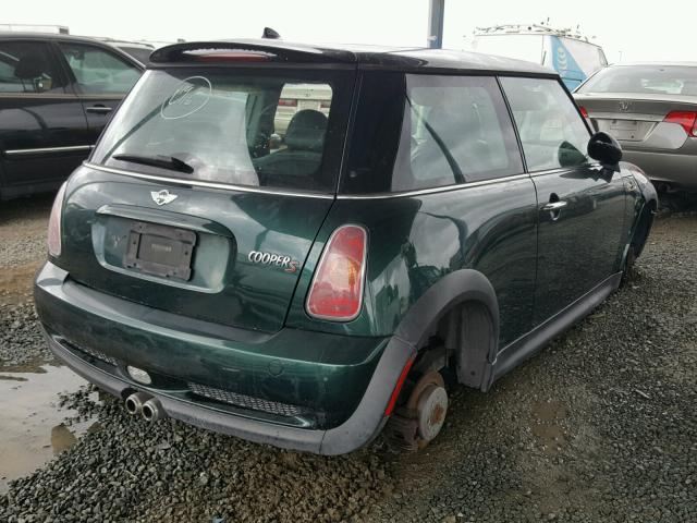 WMWRE33424TD78673 - 2004 MINI COOPER S GREEN photo 4