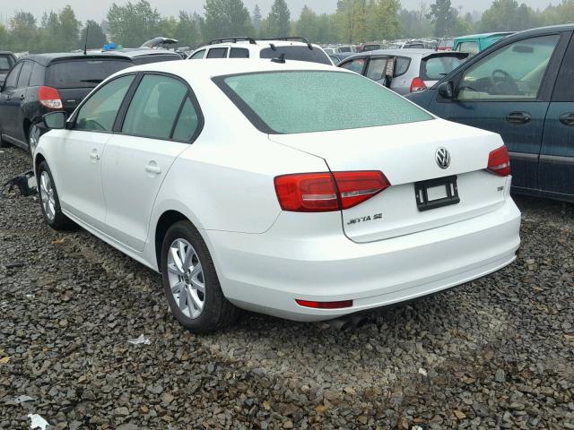 3VWD17AJ0FM282285 - 2015 VOLKSWAGEN JETTA SE Ağ foto 3