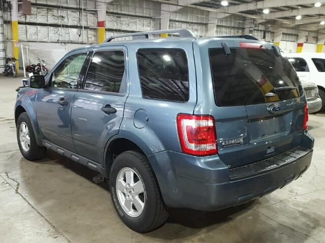 1FMCU9D74CKB82755 - 2012 FORD ESCAPE XLT BLUE photo 3