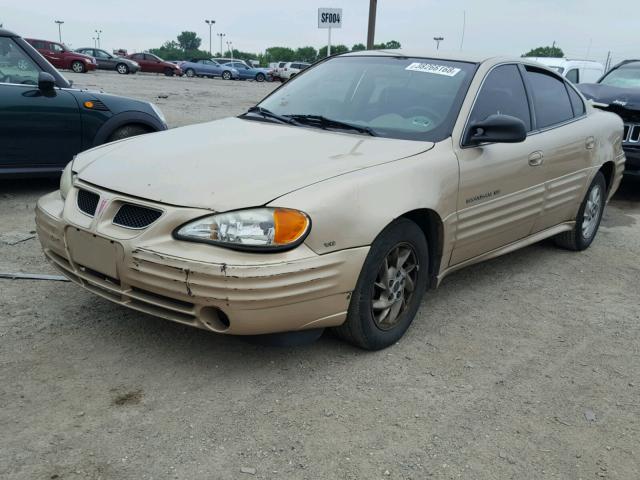 1G2NF52E81M650106 - 2001 PONTIAC GRAND AM S Qızıl foto 2