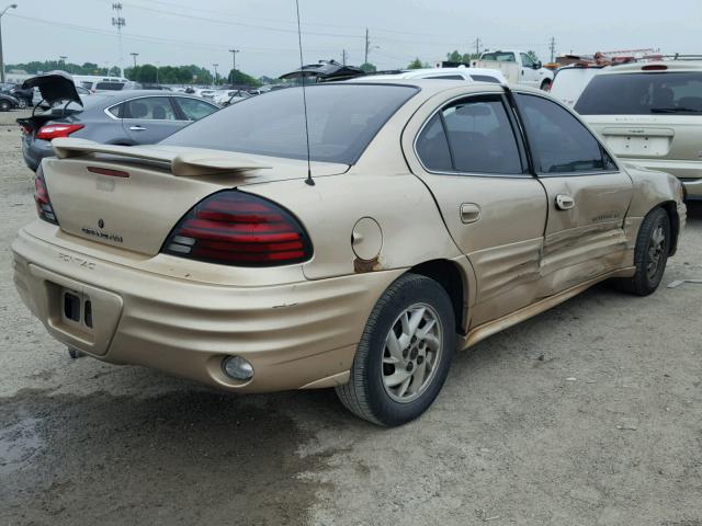 1G2NF52E81M650106 - 2001 PONTIAC GRAND AM S Qızıl foto 4