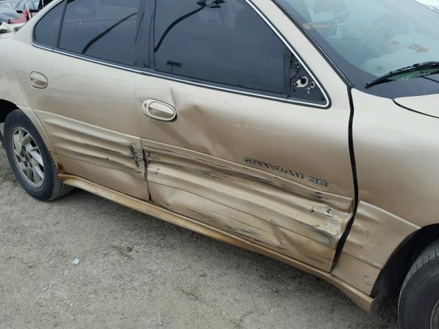 1G2NF52E81M650106 - 2001 PONTIAC GRAND AM S Qızıl foto 9