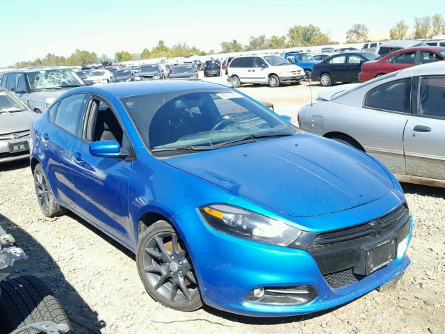 1C3CDFBB2GD728641 - 2016 DODGE DART SXT BLUE photo 1