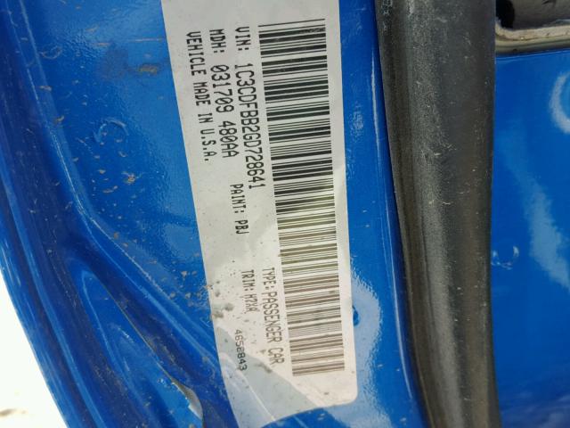 1C3CDFBB2GD728641 - 2016 DODGE DART SXT BLUE photo 10