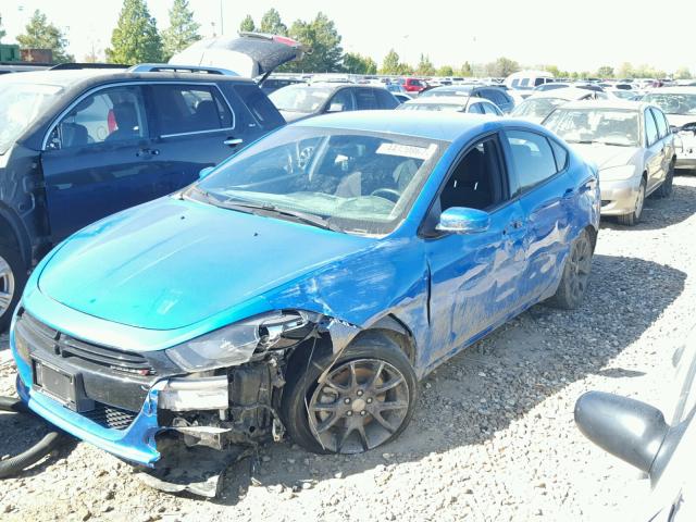 1C3CDFBB2GD728641 - 2016 DODGE DART SXT BLUE photo 9