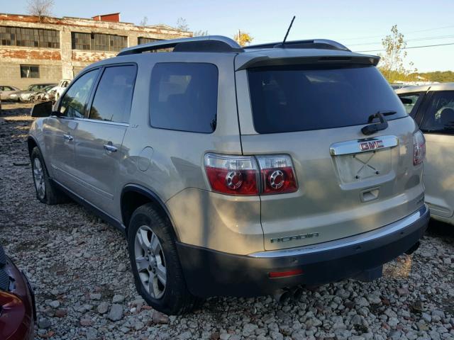 1GKEV337X8J197612 - 2008 GMC ACADIA SLT ოქროსფერი ფოტო 3