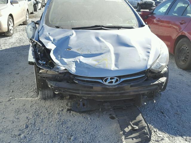 KMHDH4AE8CU356717 - 2012 HYUNDAI ELANTRA BLUE photo 9