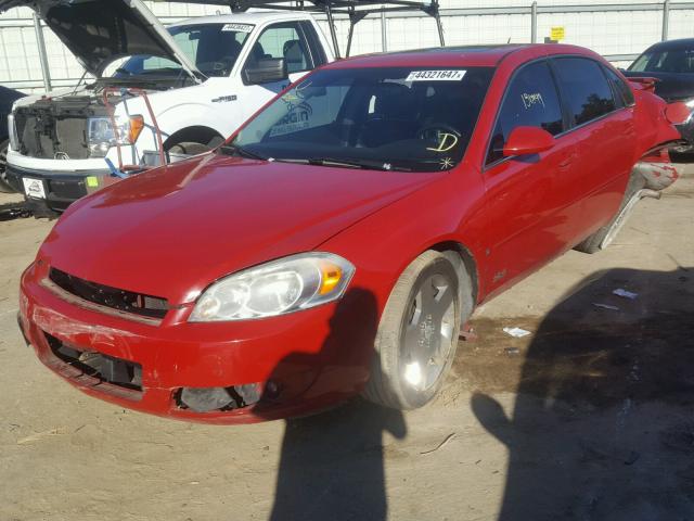 2G1WD58C579247422 - 2007 CHEVROLET IMPALA SUP წითელი ფოტო 2