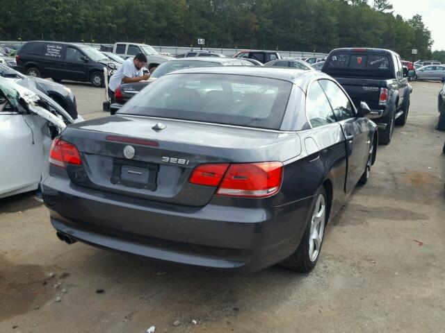 WBAWL13538PX17426 - 2008 BMW 328 GRAY photo 4