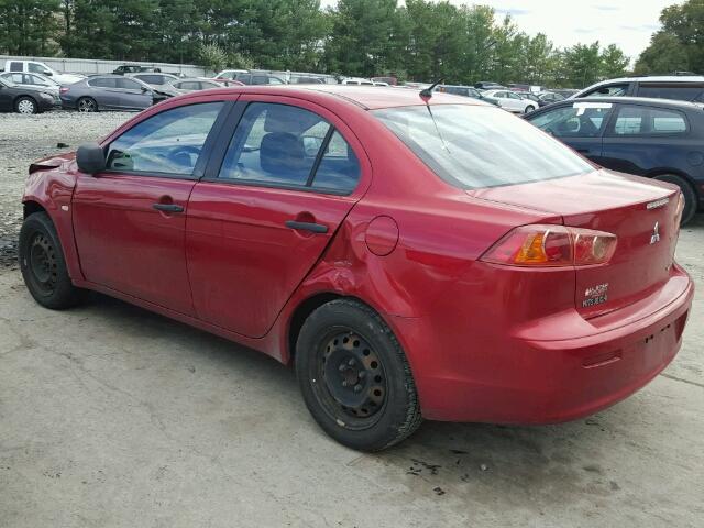 JA3AU16U79U000588 - 2009 MITSUBISHI LANCER DE RED photo 3