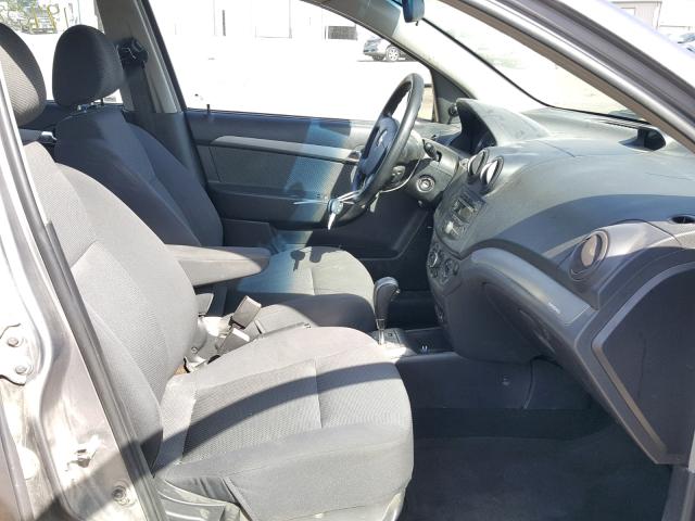 KL1TD56698B269373 - 2008 CHEVROLET AVEO BASE Сұр фото 5
