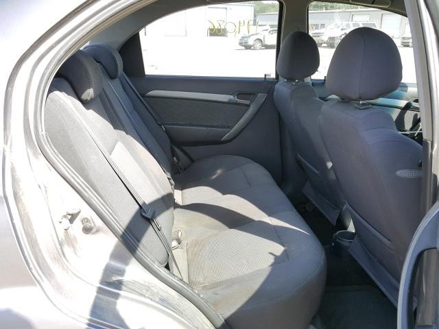 KL1TD56698B269373 - 2008 CHEVROLET AVEO BASE Сұр фото 6