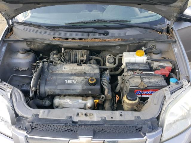 KL1TD56698B269373 - 2008 CHEVROLET AVEO BASE Сұр фото 7