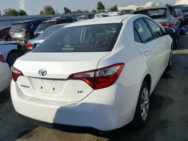 5YFBURHE4FP256108 - 2015 TOYOTA COROLLA L WHITE photo 4