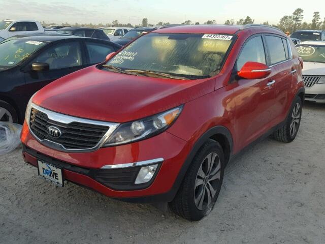 KNDPC3A24D7531576 - 2013 KIA SPORTAGE RED photo 2