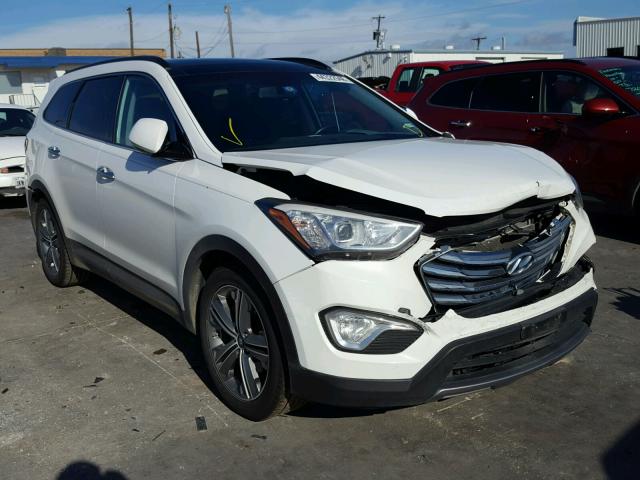 KM8SR4HF6EU080513 - 2014 HYUNDAI SANTA FE L WHITE photo 1