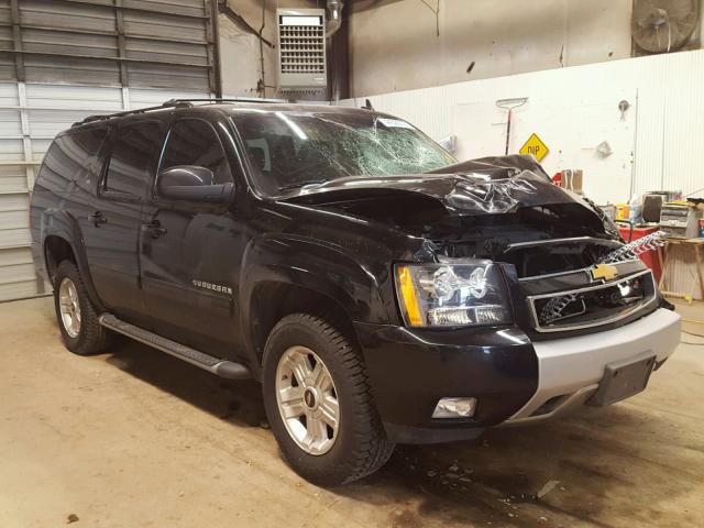 1GNSKJE73CR206709 - 2012 CHEVROLET SUBURBAN BLACK photo 1