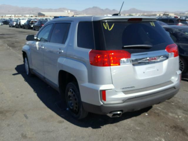 2GKALMEK9H6312340 - 2017 GMC TERRAIN SL SILVER photo 3