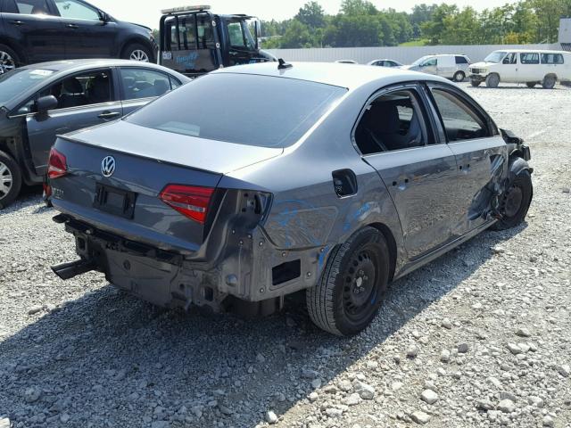 3VW2K7AJ0FM406608 - 2015 VOLKSWAGEN JETTA BASE GRAY photo 4