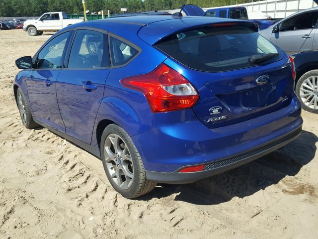 1FADP3K26DL300309 - 2013 FORD FOCUS SE BLUE photo 3