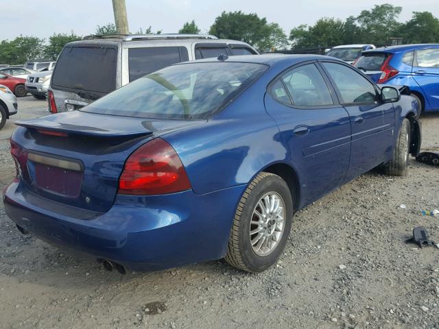 2G2WS542341355935 - 2004 PONTIAC GRAND PRIX Синій фото 4