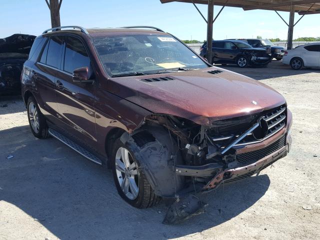 4JGDA5JB8FA512986 - 2015 MERCEDES-BENZ ML 350 MAROON photo 1