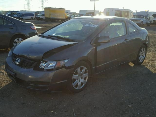 2HGFG1B69AH512528 - 2010 HONDA CIVIC GRAY photo 2