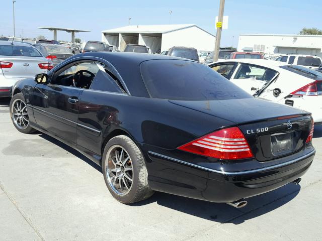 WDBPJ75J14A041547 - 2004 MERCEDES-BENZ CL 500 BLACK photo 3