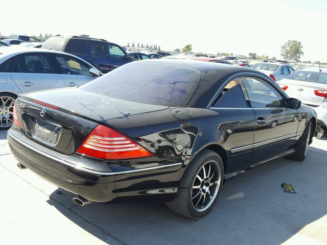 WDBPJ75J14A041547 - 2004 MERCEDES-BENZ CL 500 BLACK photo 4